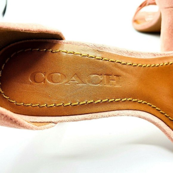 Coach Women's Heel Sandal Coach Link Ankle Strap 5 - Picture 5 of 7